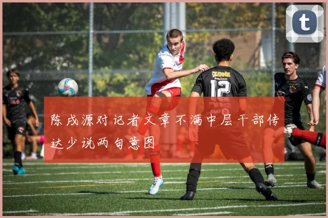 陈戌源对记者文章不满中层干部传达少说两句意图